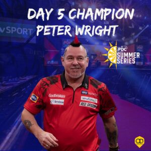 Peter Wright winning day five of the Summer Series