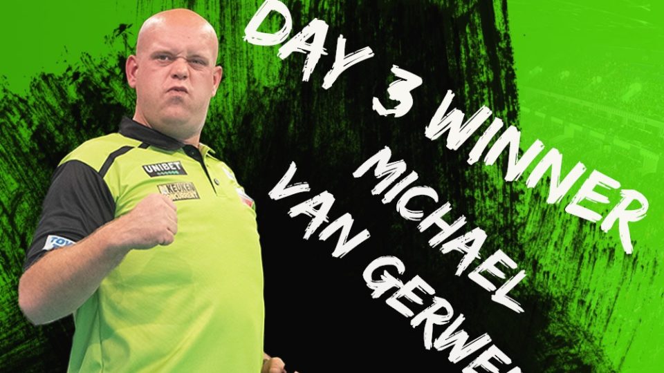 Michael van Gerwen returns to winning ways on day three of the Autumn Series