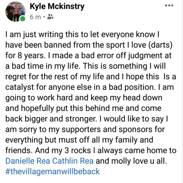 McKinstry handed an eight-year ban