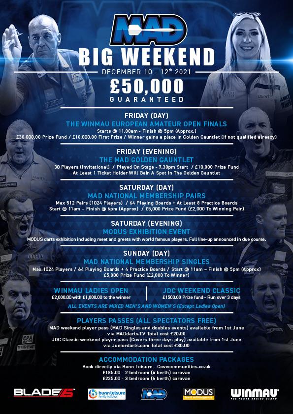 MAD ANNOUNCES £50,000 BIG WEEKEND