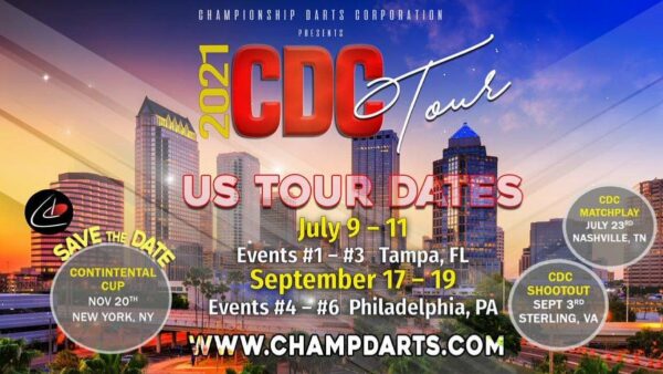 The Championship Darts Corporation have confirmed their U.S. dates