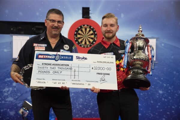 Betfred backing The Stroke Association at the 2021 World Matchplay 