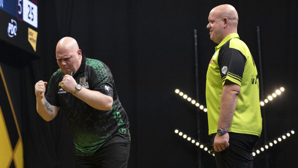 Lukeman stuns MvG on day 2 of the European Darts Grand Prix