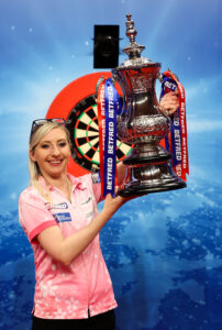 Fallon Sherrock at the Womens World Matchplay