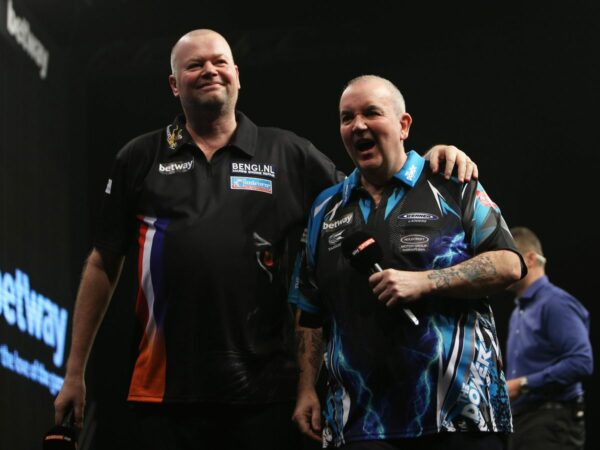 Raymond van Barneveld ended Gerwyn Price’s Grand Slam of Darts and revealed a little help from his old rival Phil Taylor.