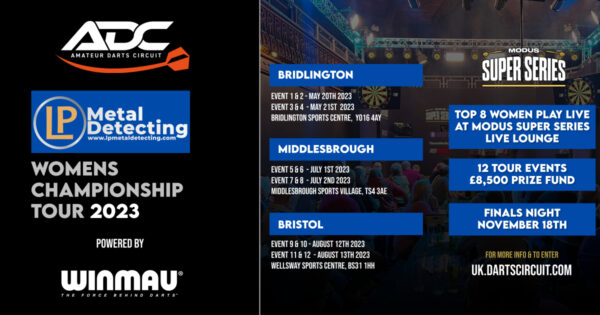 Amateur Darts Circuit announces Women’s Tour 