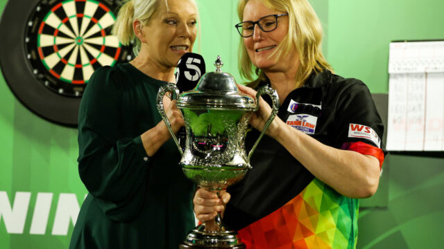 Gulliver reunited with the World Championship trophy she won 10 times