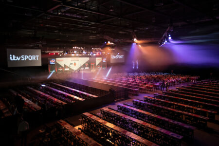The Masters stage set up
