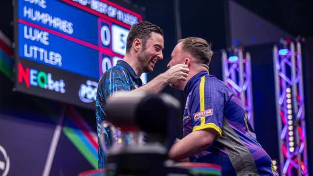 Humphries edges out Littler on a thrilling day of action at the European Darts Grand Prix 