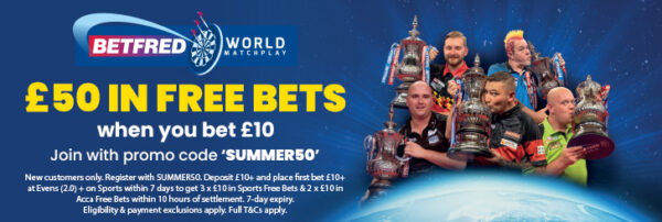 Betfred World Matchplay day 1 recommended bets