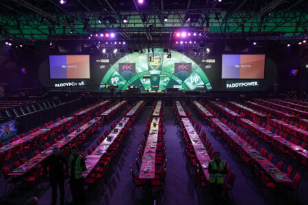 A photo of Alexandra Palace before the Paddy Power World Darts Championship