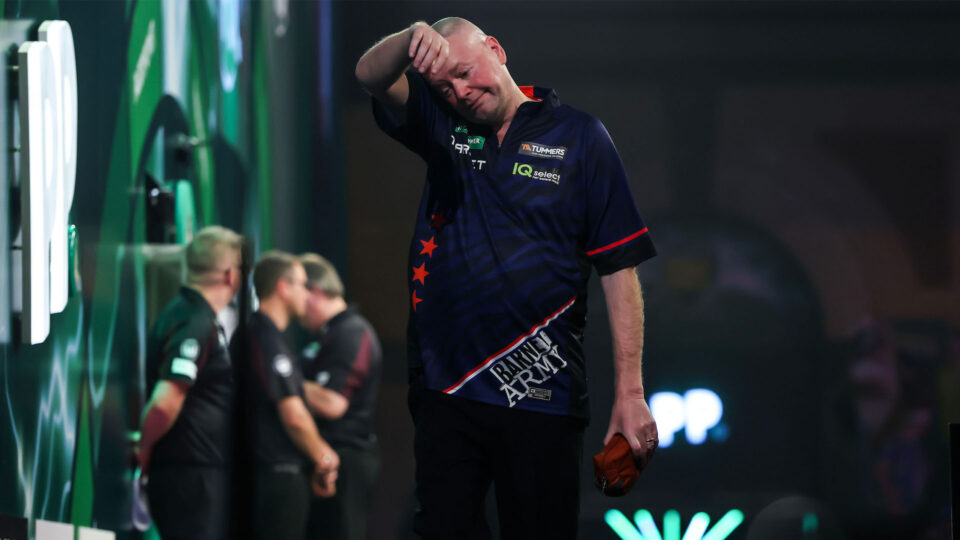 Raymond van Barneveld to think over his future after crashing out of the World Championships  “I wonder what to do because suffering every week from all the defeats is not what I want.”