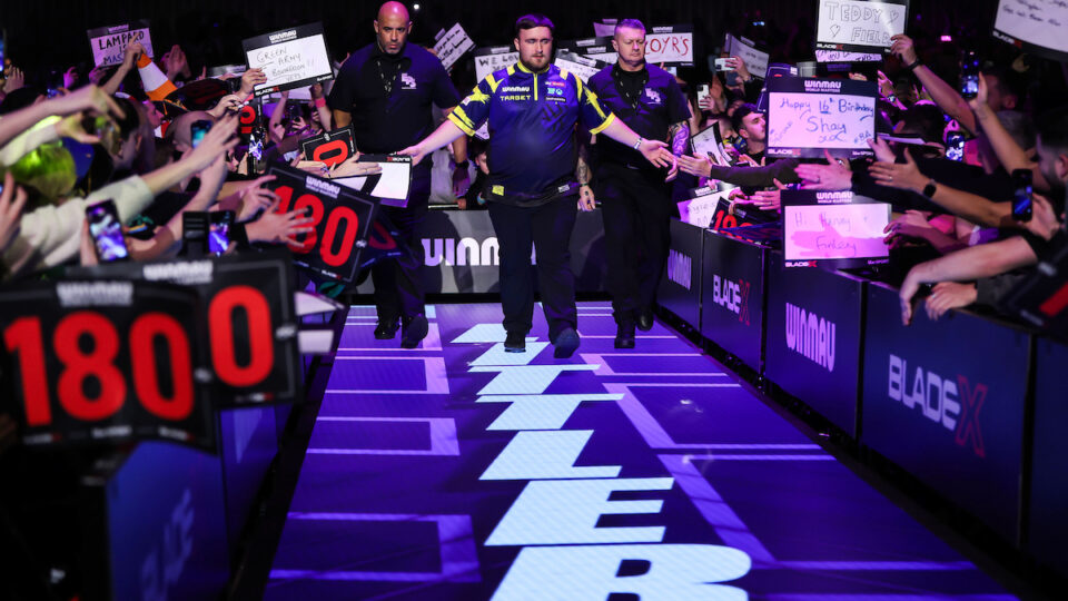 Littler survives match darts to progress at Winmau World Masters