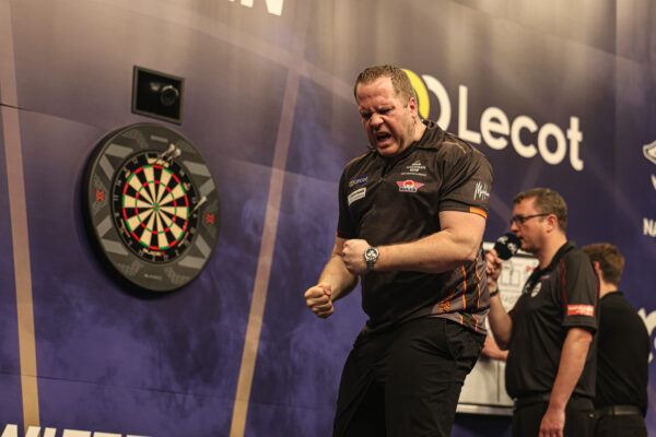 Kim Huybrechts and Andy Baetens  home hope rekindled on day one of the Belgian Darts Open