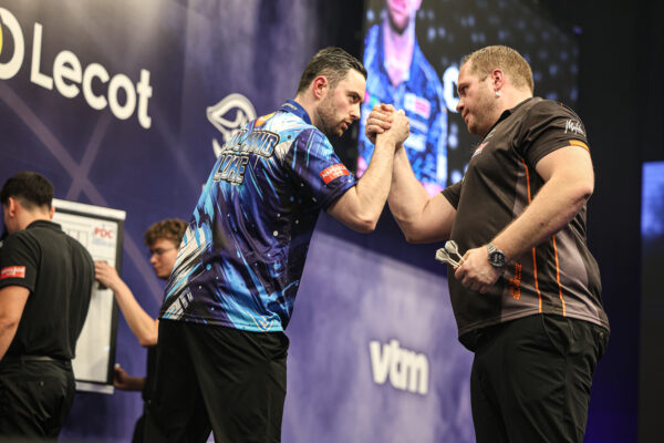 Luke Littler and Michael Van Gerwen star as seeds tumble at the Belgian Darts Open