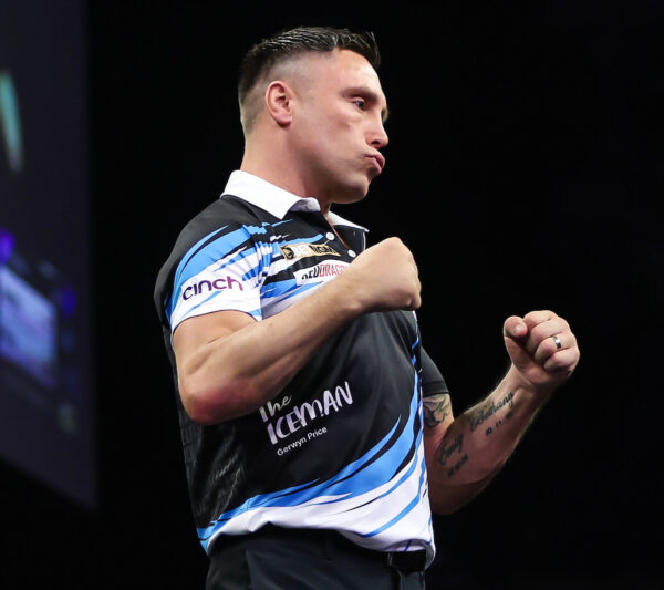 Flawless Gerwyn Price Masters Manchester to move to second in the Premier League Table 